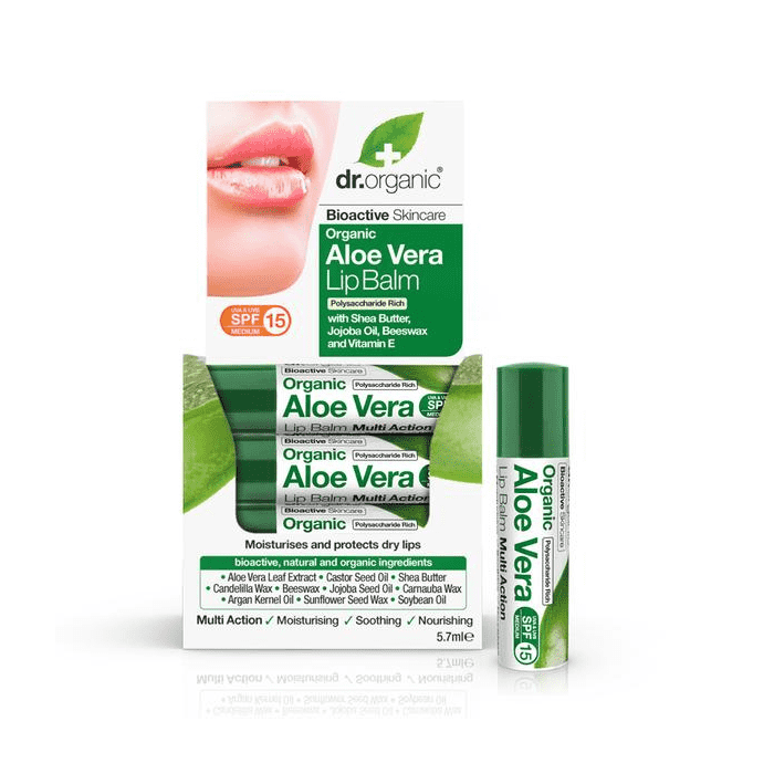 DR. ORGANIC BAUME LÈVRES À L'ALOE VERA 5.7 ML